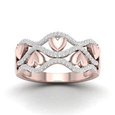 18 k, Heart, Fashion, wedding ring