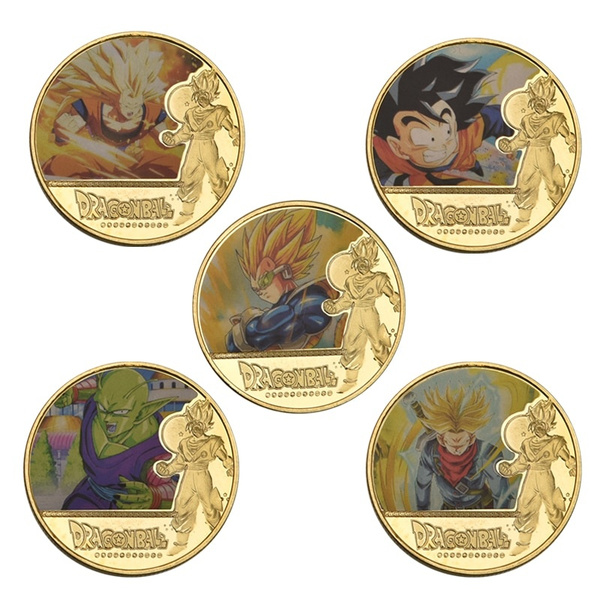 Details about   Dragon Ball Son Goku Gold Plating silvering Commemorative Collection  Coin New 