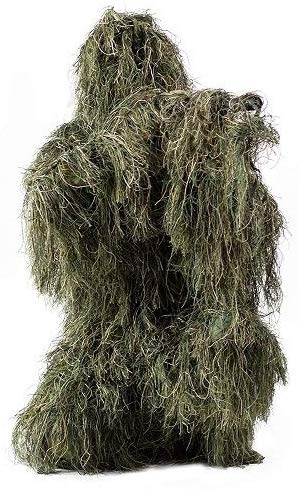 HaoFst Ghillie Combinaison camouflage de forêt pour la chasse 4 pièces + sac main image 1