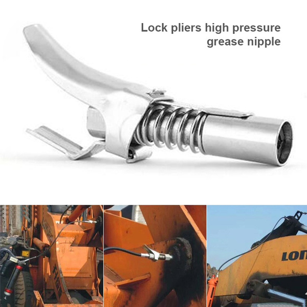 1/8 NPT Grease Coupler Locks Zerk 10000PSI Grease Coupler Fitting Tip