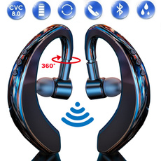 1pc Wireless Bluetooth 5.0 Earbuds Painless Ear Hook Earphone Sport Stereo Headphones with Mic for Hand-free Caling Driving Headset