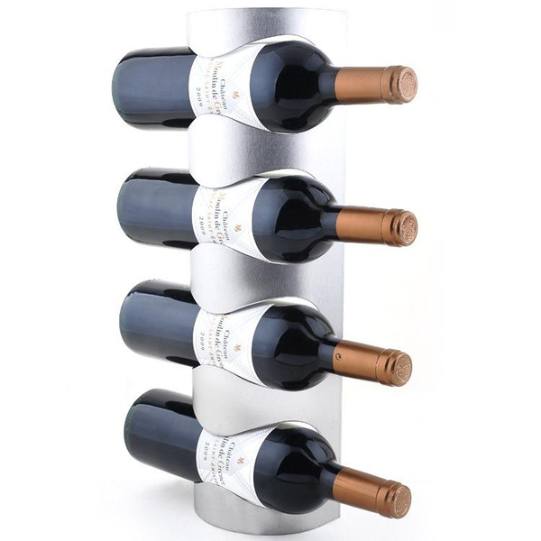 1PC 3 or 4 Hole Stainless Steel Wall Mounted Wine Holder Rack