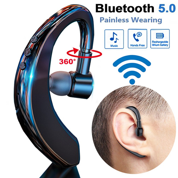 360°Adjustable Ear-fit Bluetooth Headphone with Mic Voice Control Wireless Bluetooth Headset Earbuds for Drive Earphone Noise Cancelling | Wish