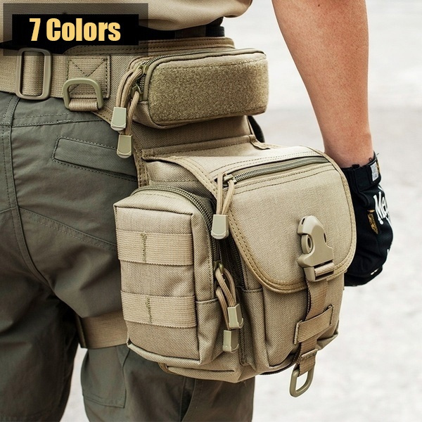 Men Outdoor Tactical Waist Bags Fanny Pack Military Backpack Pouch Travel Hiking 