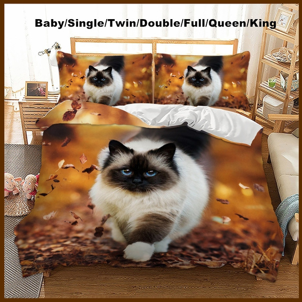 New 3d Bedding Set Cat Bedding Baby Single Twin Double Full Queen