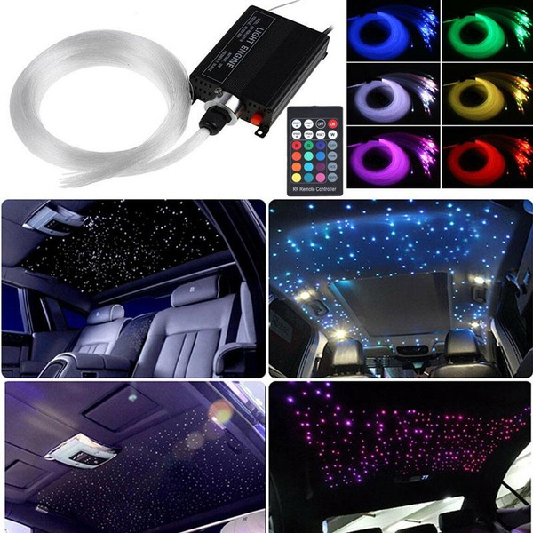 Diy Car 12v Rgbw 150pcs 2m Led Fiber Optic Light Star Ceiling Kit 16w Mode Wish - Diy Star Ceiling In Car