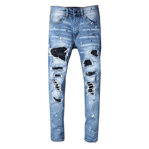 amiri jeans with diamonds