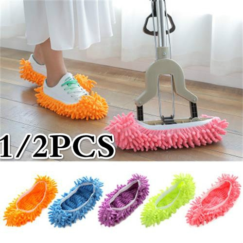 Relaxed Lazyboots Mopping Chenille Home Adult's Cleaning Slippers Shoe Cover BR 