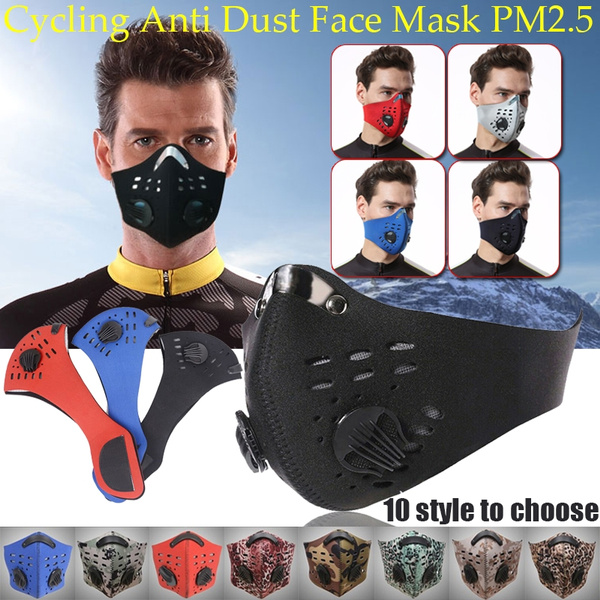 Cycling Anti Dust Face Mask PM2.5 Mouth Muffle Carbon Filter Masks