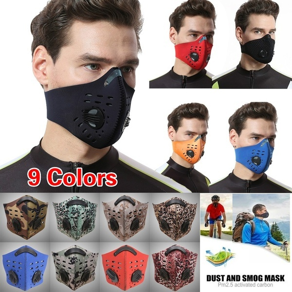 Cycling Half Face Shield Dust Motorcycle Mouth Cover Filter Pollen Allergy 