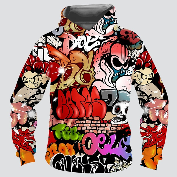 Graffiti best sale print hoodie