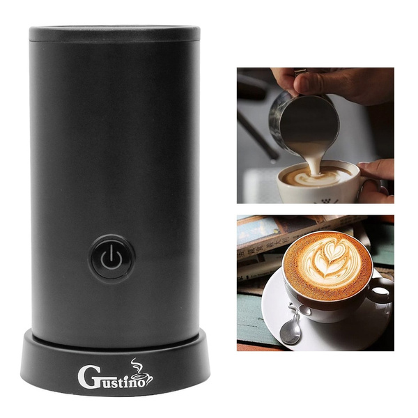 Automatic Milk Frother with Container for Soft Foam Cappuccino
