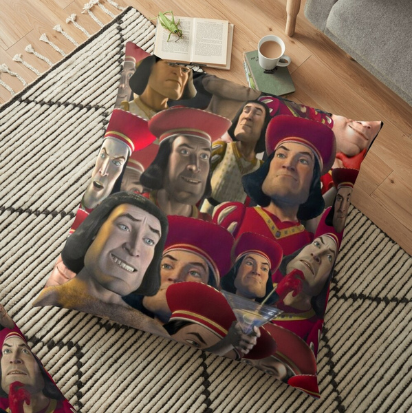 Shrek Lord Farquaad Pattern Cushion Cover Throw Pillow Case Home Decor