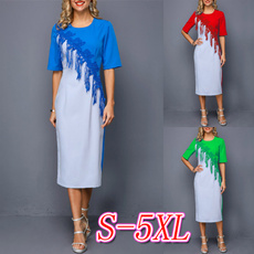 summer dress, Lace, Sleeve, plus size dress