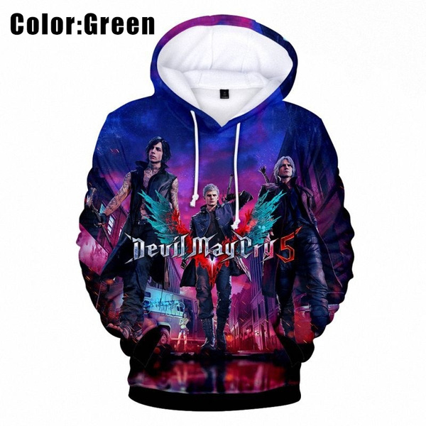 Newest Game Devil May Cry 5 3D Printed Hooded Sweatshirts Unisex