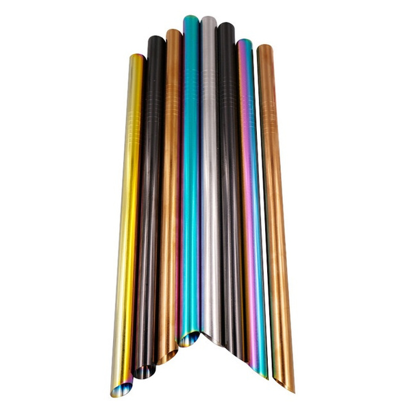 Rainbow Straw Boba Large Stainless Steel