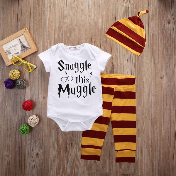 NEW Snuggle This Muggle Baby Boys Short Sleeve Bodysuit Pants Hat Outfit Set NEW Snuggle This Muggle Baby Boys Short Sleeve Bodysuit Pants Hat Outfit Set