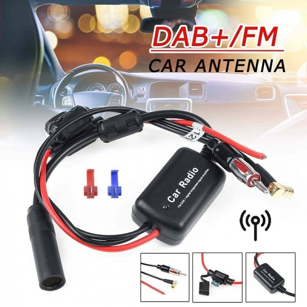 Car Radio Antenna Signal Amplifier DAB+FM Signal Amplifier