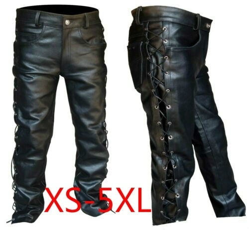 mens motorcycle leather trousers