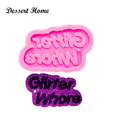 glitterwhoremoldsilicone, Glitter, Key Chain, epoxysiliconemold