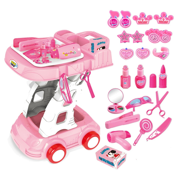 26Pcs/set Children Pretend Play Kits Girls Simulation Makeup Kit