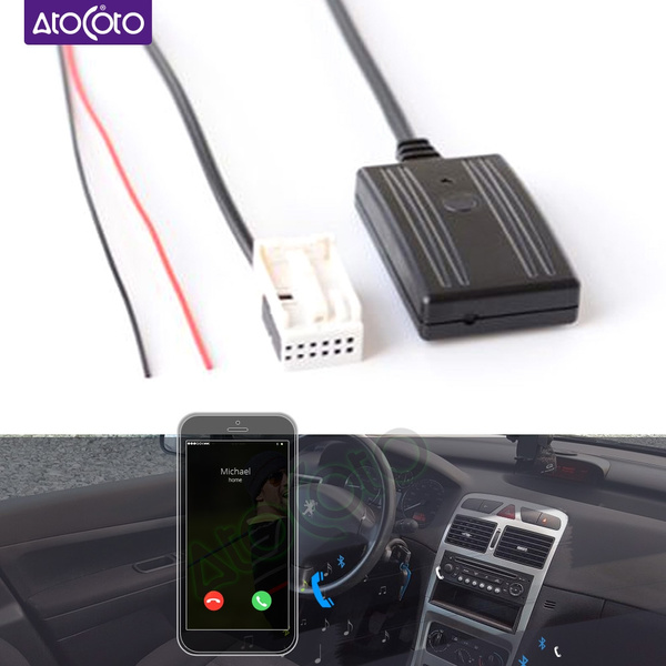  Car Kit Phone Call Handsfree 12 Pin AUX Adapter for Citroen C2  Radio Wireless Receiver Audio Input for Peugeot RD4 | Wish