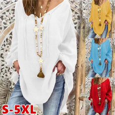 blouse, Fashion, XL, solidcolortop
