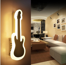 Guitars, lights, led, Home Decor