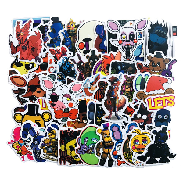 25/50Pcs/lot Five Nights At Freddy Decal Sticker For Car Laptop