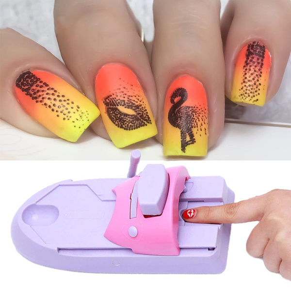 DIY Nail Art Printer Printing Manicure Machine Stamp Set Wit-Taobao