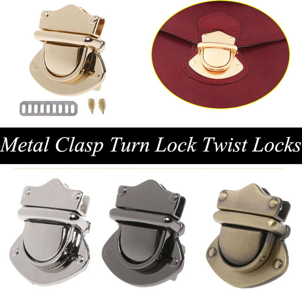 Handbags Metal Buckles Shoulder Bag Purse Clasp Turn Lock Handbag  Accessories Bag Accessories Twist Lock