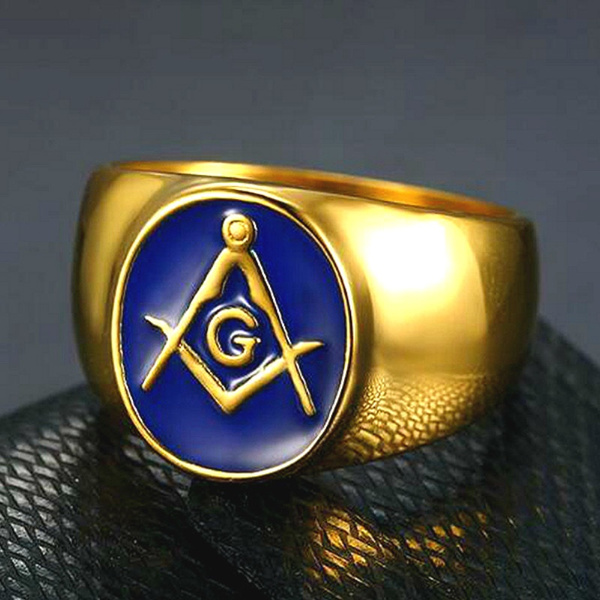 Masonic ring store finger