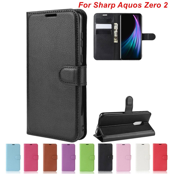 Luxury Pu Leather Flip Case For Sharp Aquos Zero 2 Case Coque Fundas Wallet Cover For Sharp Aquos Zero 2 With Card Slot Wish