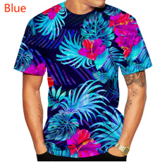 Mens T Shirt, Fashion, Hawaiian, Summer