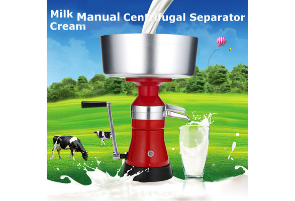 12L Fresh Milk Cream Manual Centrifugal Separator Metal Machine 10000 rpm # //