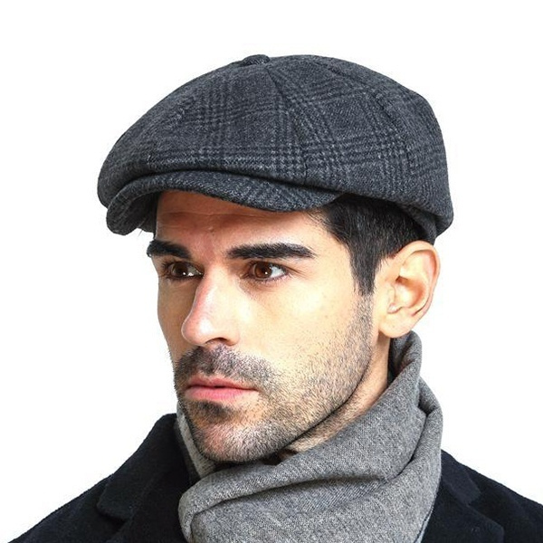 Men Casual Cap Vintage Wool Gird Beret Hat Octagonal Newsboy Cap Winter Cabbie Cap Driving 3 Colors Wish Men Casual Cap Vintage Wool Gird Beret Hat Octagonal Newsboy Cap Winter Cabbie Cap Driving 3 Colors Wish