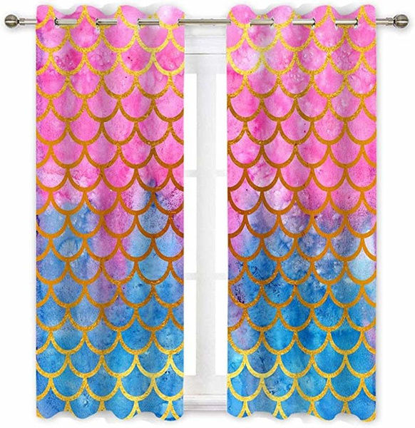 Colorful Mermaid Scale Decorative, Mermaid Sequin Shower Curtain