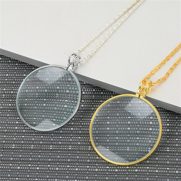 New Reading Magnifier Pendant Magnifier Monocle Chain Jewelry