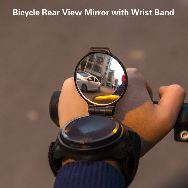 wristband mirror for cyclists