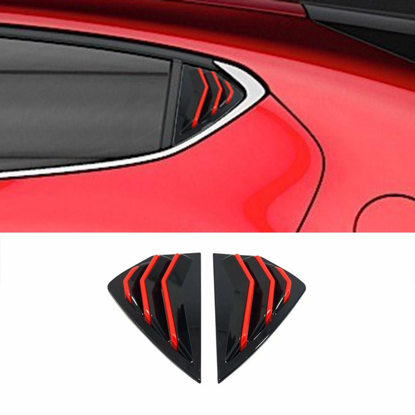  Estilo de coche, alerón de ventana trasera, molduras de guarnición de ventilación para Mazda 3 Mazda3 (hatchback) 2019 2020, accesorios |  Desear