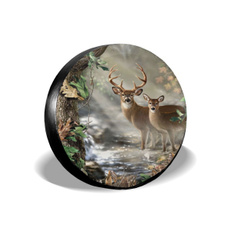 Decor, pvcleathersparetirecover, carsparewheeltirecover, Deer