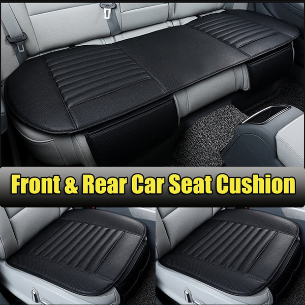 Universal Rear Car Seat Cover Breathable PU Leather Cushion Pad Mat All Seasons