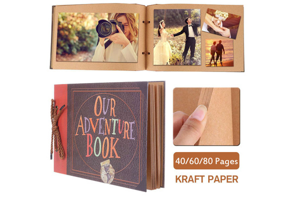 40/60/80 Pages OurWarm Our Adventure Book DIY Photo Album Scrapbook My  Adventure Movie Fotografico Traveling Wedding Kids Album Gifts