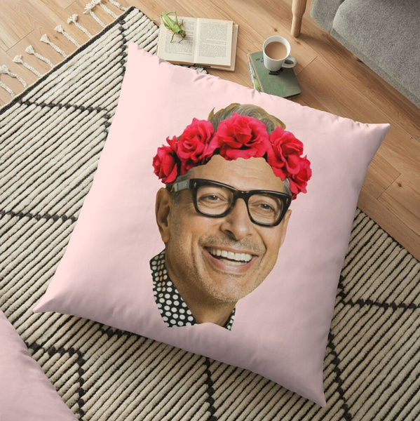 Jeff Goldblum Flower Crown Decoration Pillow Case Sofa Waist Throw Cushion Cover Home Decor Wish