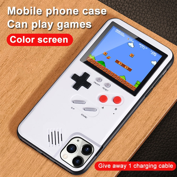 Addition Manchuria Discrepancy Gameboy Phone Case Handheld Game Console Case Cover for 36 Classic Retro  Games and Full Colors Case for iPhone 11 PRO MAX iPhone X XS MAX XR 6 6S 7  8 Plus