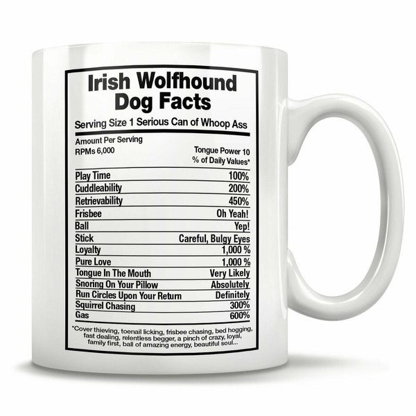 Irish Wolfhound Dog Facts Irish Wolfhound Gift Irish Wolfhound Mug Wish