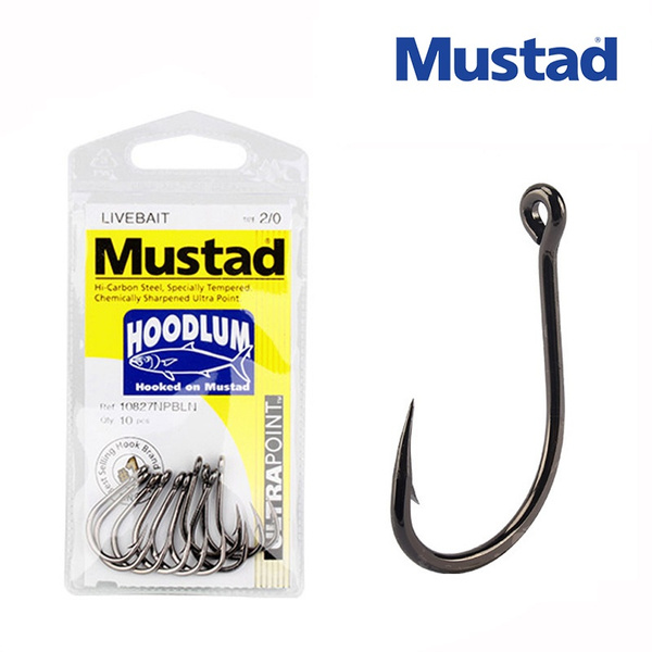 Hot Mustad Fishing Hooks 10827NP-BN Carp Hook 1# 1/0 -12/0 South