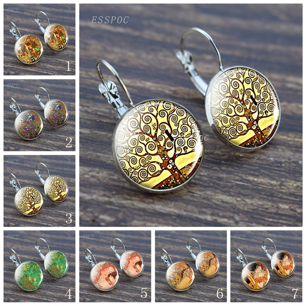 gustav klimt earrings