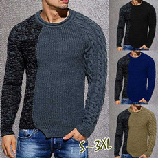 knittedsweatermen, slimfitsweatersformen, Slim Fit, colorblocksweater