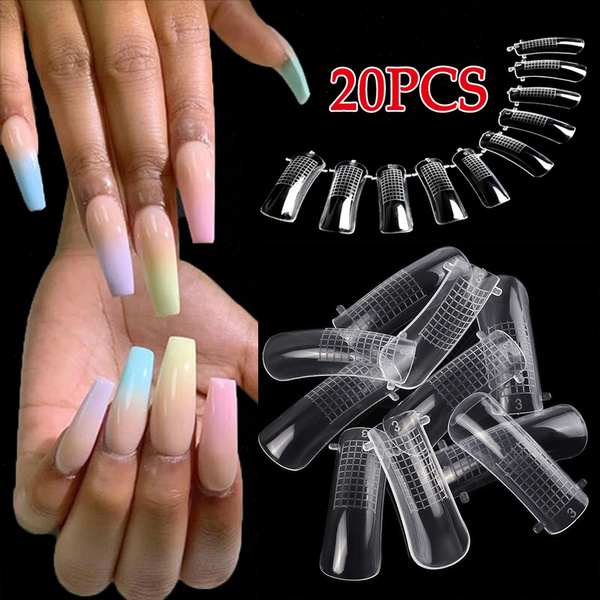 Mixed Size Acrylic Manicure Quick Building Nail Art UV Gel Full Cover